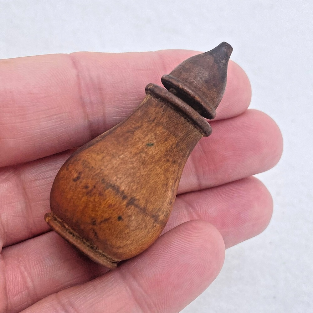 Antique Mercury Bottle Wood Dental Vintage Artifact RARE Civil War Era